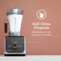 Vitamix Ascent X4 Blender with Five Blending Programs, Self-Cleaning Program, Professional-Grade Blender for Smoothies, Soups and More, Stainless-Steel Blades, 48 Oz Container, Graphite Metal Finish