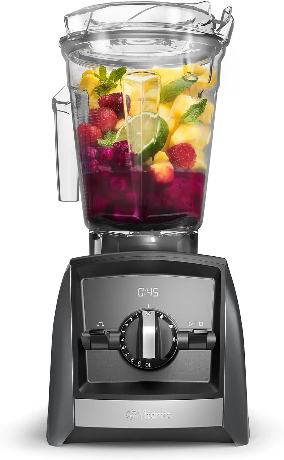 Vitamix A2500 Ascent Series Smart Blender, Professional-Grade, 64 oz. Low-Profile Container, Slate (Renewed Premium)